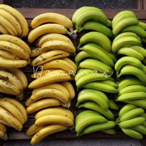 Bananas are a rich source of potassium, which helps maintain proper fluid balance and regulate eye pressure.